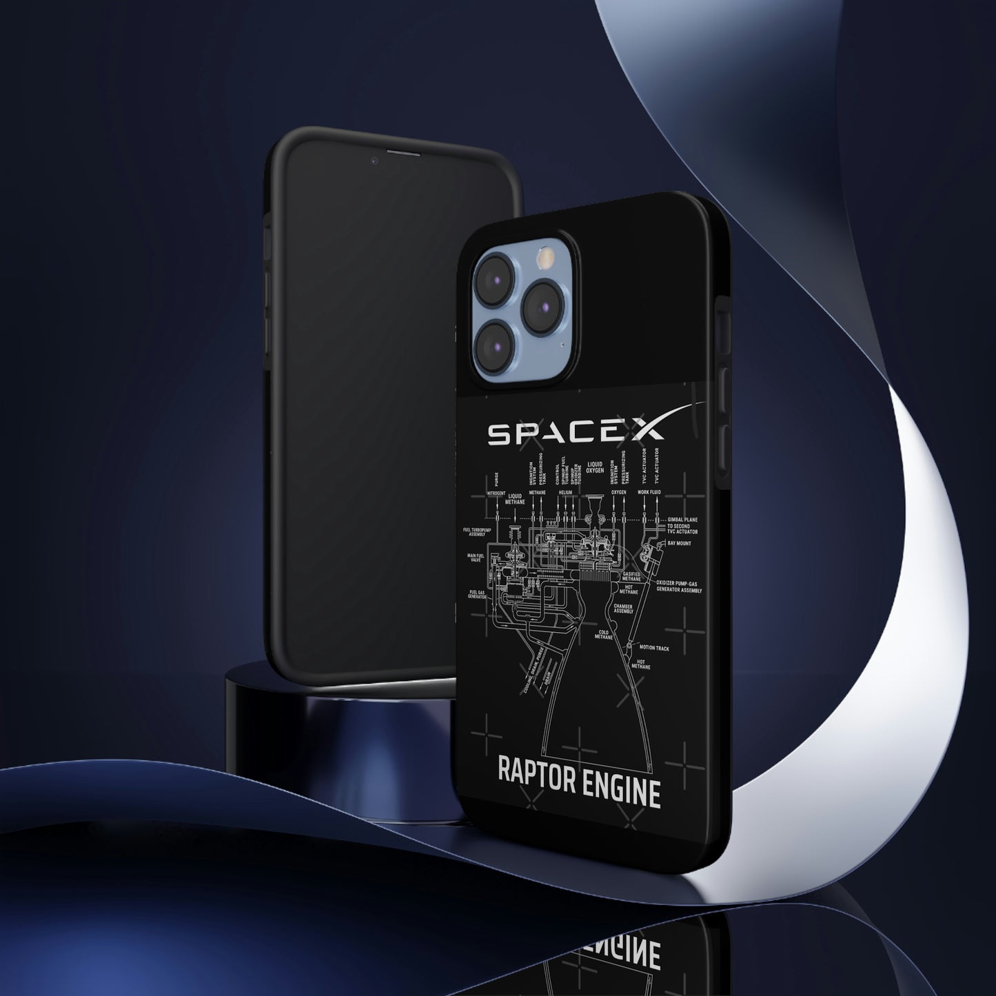 SpaceX Tough Phone Cases, Case-Mate