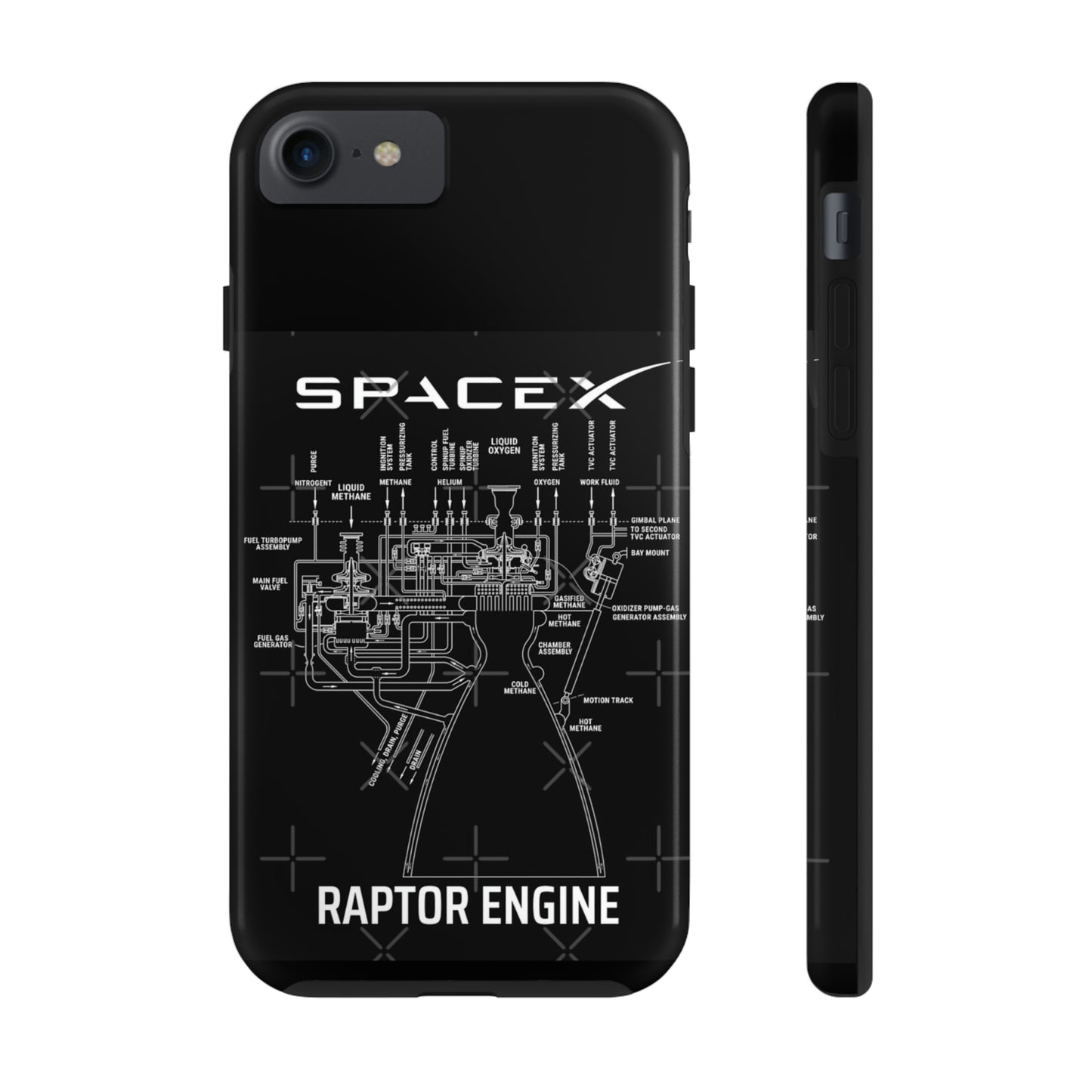 SpaceX Tough Phone Cases, Case-Mate